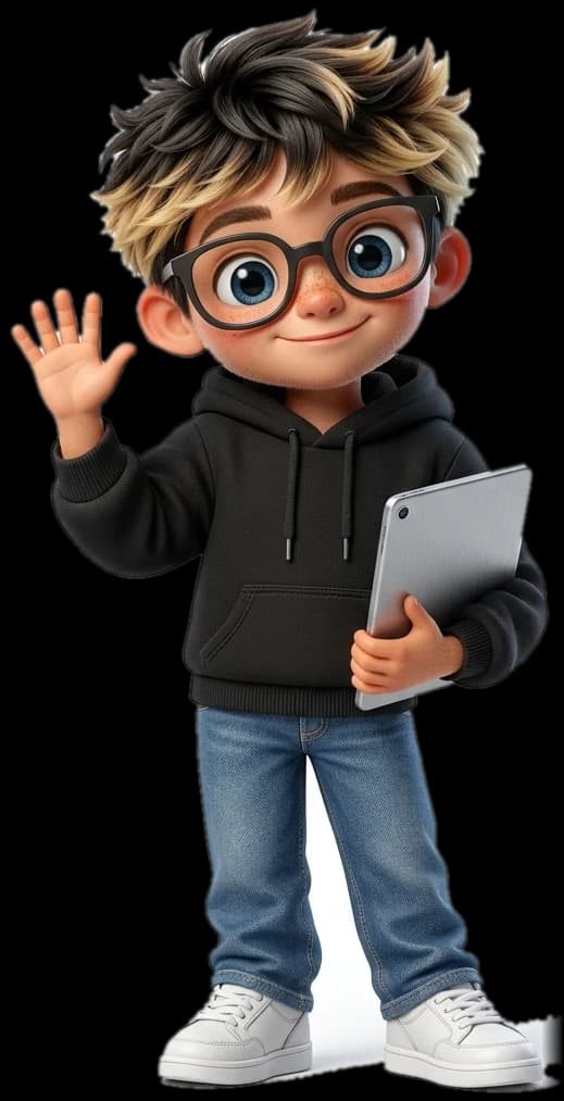 Talk to me Data's AI agent ambassador waving hello
